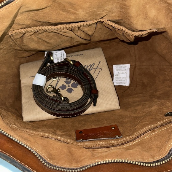 Patricia Nash Woven Leather Oliena Top Handle Satchel - Picture 5 of 7